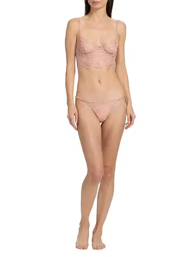 Kiki de Montparnasse Women's Camille Lace Panty - Buff | Thumbnail 2 Kiki de Montparnasse Women's Camille Lace Panty - Buff | Thumbnail 2