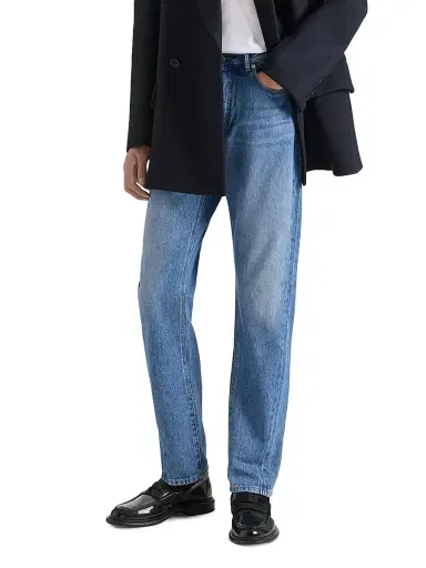 Givenchy Men's Couture Seam Straight Fit Shadow Washed Jeans - Medium Blue - Size 36 | Thumbnail 2 Givenchy Men's Couture Seam Straight Fit Shadow Washed Jeans - Medium Blue - Size 36 | Thumbnail 2