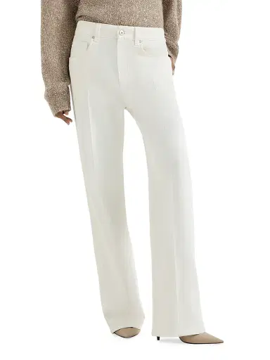 Brunello Cucinelli Women's Dyed Denim Contemporary Loose Trousers - Panama - Size 14 | Thumbnail 2 Brunello Cucinelli Women's Dyed Denim Contemporary Loose Trousers - Panama - Size 14 | Thumbnail 2