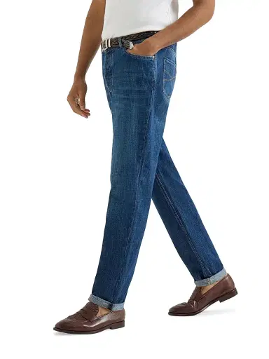 Brunello Cucinelli Men's Lightweight Denim Traditional Fit Five Pocket Jeans | Thumbnail 5 Brunello Cucinelli Men's Lightweight Denim Traditional Fit Five Pocket Jeans | Thumbnail 5