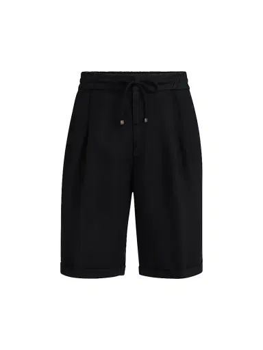 Brunello Cucinelli Men's Garment Dyed Bermuda Shorts in Linen Gabardine - Khaki | Thumbnail 25 Brunello Cucinelli Men's Garment Dyed Bermuda Shorts in Linen Gabardine - Khaki | Thumbnail 25
