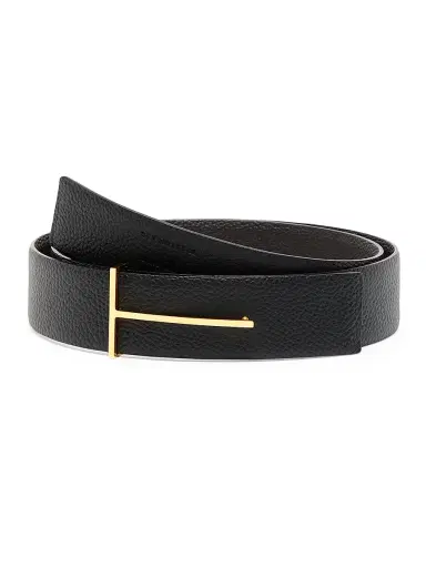 Tom Ford Men's Slim-T Reversible Grain Leather Belt | Thumbnail 1 Tom Ford Men's Slim-T Reversible Grain Leather Belt | Thumbnail 1
