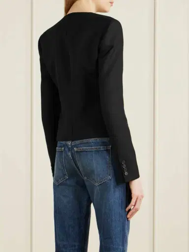 Khaite Nara Grain De Poudre Wool Jacket | Thumbnail 3 Khaite Nara Grain De Poudre Wool Jacket | Thumbnail 3