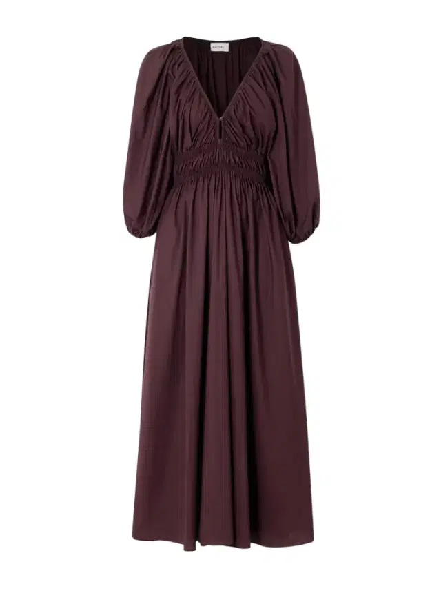 Shirred Organic Cotton-poplin Maxi Dress Shirred Organic Cotton-poplin Maxi Dress
