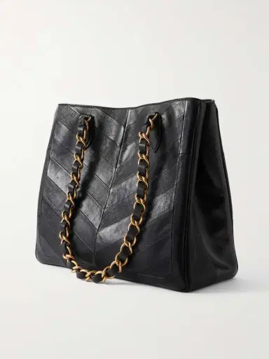 Valentino Garavani Jean Chain-detailed Paneled Leather Tote | Thumbnail 4 Valentino Garavani Jean Chain-detailed Paneled Leather Tote | Thumbnail 4