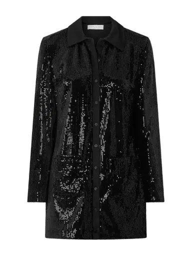 Veronica de Piante Scarlet Sequined Satin-jersey Mini Dress | Thumbnail 1 Veronica de Piante Scarlet Sequined Satin-jersey Mini Dress | Thumbnail 1