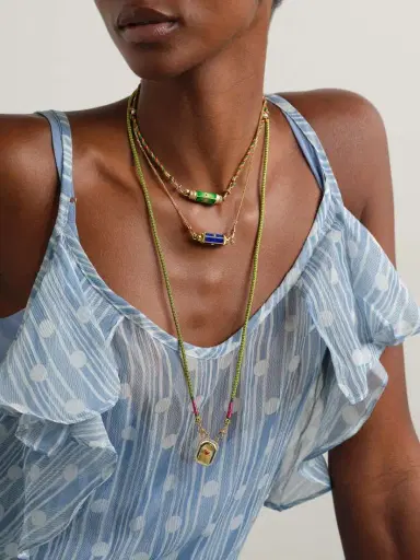 Marie Lichtenberg Baby Locket 18-karat Gold, Lapis Lazuli And Ruby Necklace | Thumbnail 5 Marie Lichtenberg Baby Locket 18-karat Gold, Lapis Lazuli And Ruby Necklace | Thumbnail 5