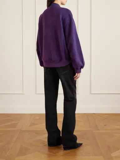 The Attico Embroidered Cotton-blend Velour Sweatshirt | Thumbnail 4 The Attico Embroidered Cotton-blend Velour Sweatshirt | Thumbnail 4