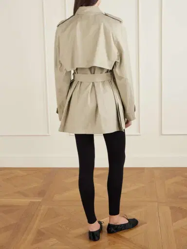 The Row Tavoris Belted Brushed Cotton-gabardine Jacket | Thumbnail 4 The Row Tavoris Belted Brushed Cotton-gabardine Jacket | Thumbnail 4
