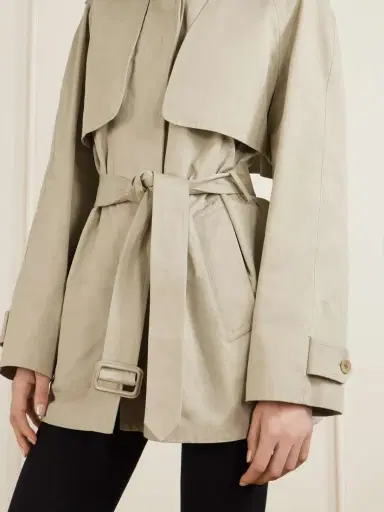 The Row Tavoris Belted Brushed Cotton-gabardine Jacket | Thumbnail 5 The Row Tavoris Belted Brushed Cotton-gabardine Jacket | Thumbnail 5
