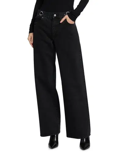 Frame Women's The O-Ring Stroll Wide-Leg Jeans - Sutro - Size 30 | Thumbnail 3 Frame Women's The O-Ring Stroll Wide-Leg Jeans - Sutro - Size 30 | Thumbnail 3