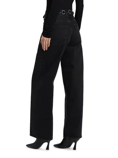 Frame Women's The O-Ring Stroll Wide-Leg Jeans - Sutro - Size 30 | Thumbnail 5 Frame Women's The O-Ring Stroll Wide-Leg Jeans - Sutro - Size 30 | Thumbnail 5