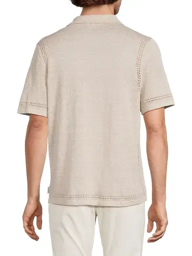 Onia Men's Linen Knit Camp Shirt | Thumbnail 5 Onia Men's Linen Knit Camp Shirt | Thumbnail 5