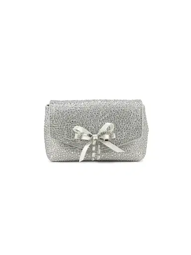 Jimmy Choo Women's Mini Crystal-Embellished Crossbody Bag - Ivory Silver | Thumbnail 1 Jimmy Choo Women's Mini Crystal-Embellished Crossbody Bag - Ivory Silver | Thumbnail 1