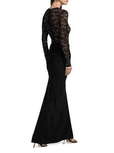 Ronny Kobo Women's Amalyia Lace Maxi Dress - Black | Thumbnail 5 Ronny Kobo Women's Amalyia Lace Maxi Dress - Black | Thumbnail 5