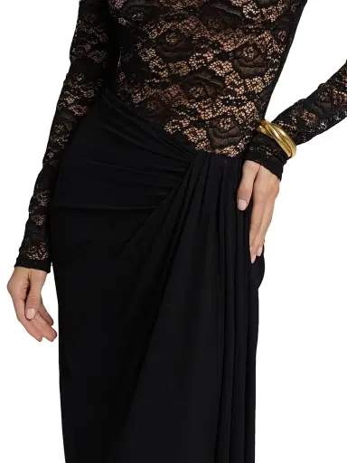 Ronny Kobo Women's Amalyia Lace Maxi Dress - Black | Thumbnail 6 Ronny Kobo Women's Amalyia Lace Maxi Dress - Black | Thumbnail 6