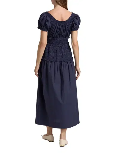 DÔEN Women's Leanne Cotton Scoopneck Midi-Dress | Thumbnail 5 DÔEN Women's Leanne Cotton Scoopneck Midi-Dress | Thumbnail 5