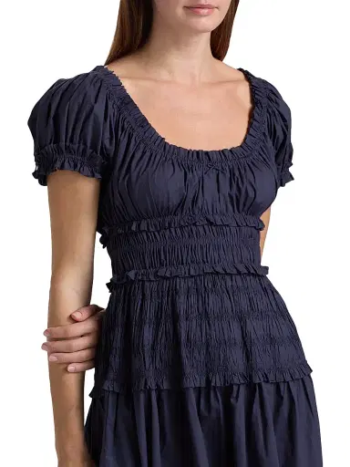 DÔEN Women's Leanne Cotton Scoopneck Midi-Dress | Thumbnail 6 DÔEN Women's Leanne Cotton Scoopneck Midi-Dress | Thumbnail 6