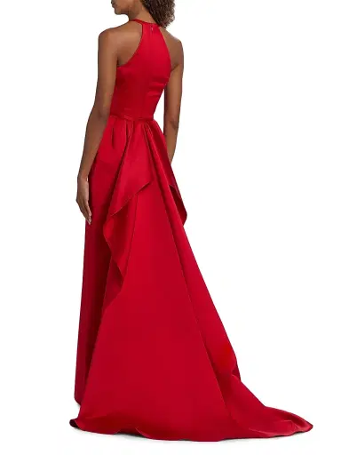 Atelier Prabal Gurung Women's Caroline Sleeveless Satin Gown - Red - Size 0 | Thumbnail 5 Atelier Prabal Gurung Women's Caroline Sleeveless Satin Gown - Red - Size 0 | Thumbnail 5