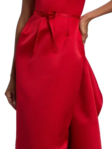 Atelier Prabal Gurung Women's Caroline Sleeveless Satin Gown - Red - Size 0 | Thumbnail 7 Atelier Prabal Gurung Women's Caroline Sleeveless Satin Gown - Red - Size 0 | Thumbnail 7