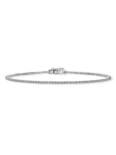 Lana Women's Skinny 14K White Gold & 0.64 TCW Diamond Tennis Bracelet - White Gold | Thumbnail 1 Lana Women's Skinny 14K White Gold & 0.64 TCW Diamond Tennis Bracelet - White Gold | Thumbnail 1