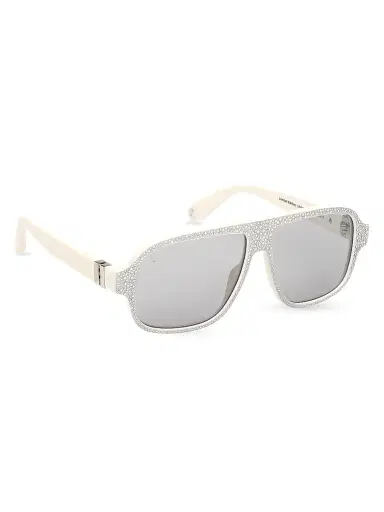 Christian Louboutin Men's Roller 57MM Crystal-Embellished Pilot Sunglasses | Thumbnail 8 Christian Louboutin Men's Roller 57MM Crystal-Embellished Pilot Sunglasses | Thumbnail 8