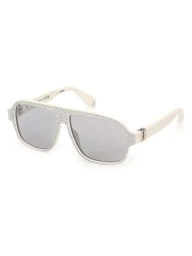 Christian Louboutin Men's Roller 57MM Crystal-Embellished Pilot Sunglasses | Thumbnail 1 Christian Louboutin Men's Roller 57MM Crystal-Embellished Pilot Sunglasses | Thumbnail 1