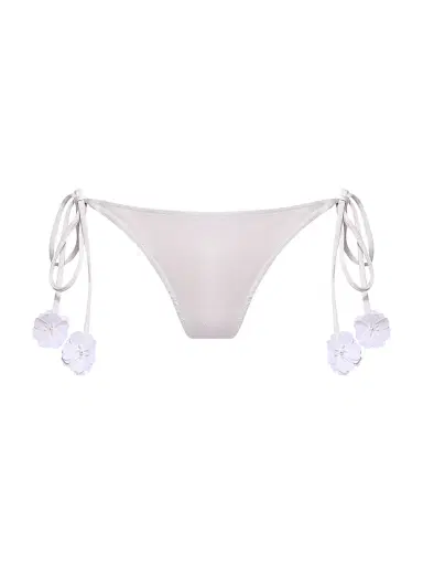 PatBO Women's Sunstone String Bikini Bottom - Off White | Thumbnail 1 PatBO Women's Sunstone String Bikini Bottom - Off White | Thumbnail 1