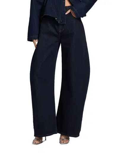 A.W.A.K.E. MODE Women's Super Wide-Leg Jeans - Indigo Rinse Wash | Thumbnail 3 A.W.A.K.E. MODE Women's Super Wide-Leg Jeans - Indigo Rinse Wash | Thumbnail 3