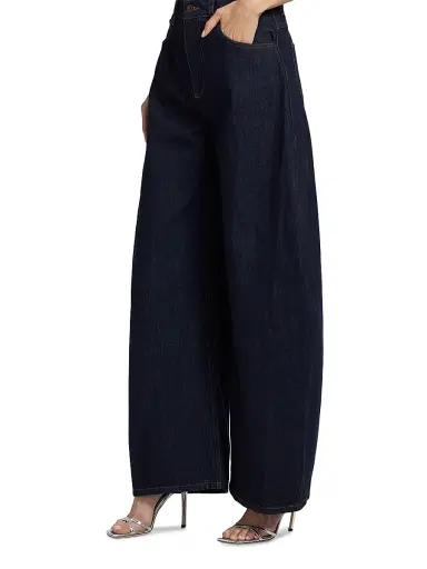 A.W.A.K.E. MODE Women's Super Wide-Leg Jeans - Indigo Rinse Wash | Thumbnail 4 A.W.A.K.E. MODE Women's Super Wide-Leg Jeans - Indigo Rinse Wash | Thumbnail 4
