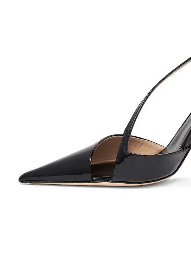 Tom Ford Women's 105MM Leather Queen Anne Pumps - Black - Size 5.5 | Thumbnail 6 Tom Ford Women's 105MM Leather Queen Anne Pumps - Black - Size 5.5 | Thumbnail 6