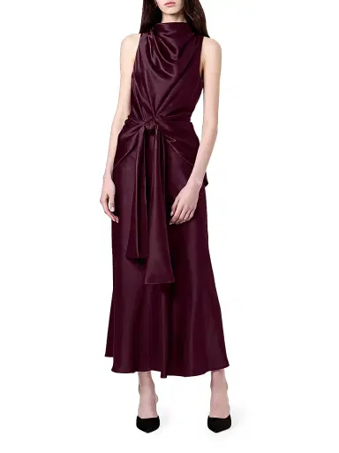 NICHOLAS Women's Esmara Satin Sleeveless Maxi Dress - Blackberry | Thumbnail 2 NICHOLAS Women's Esmara Satin Sleeveless Maxi Dress - Blackberry | Thumbnail 2