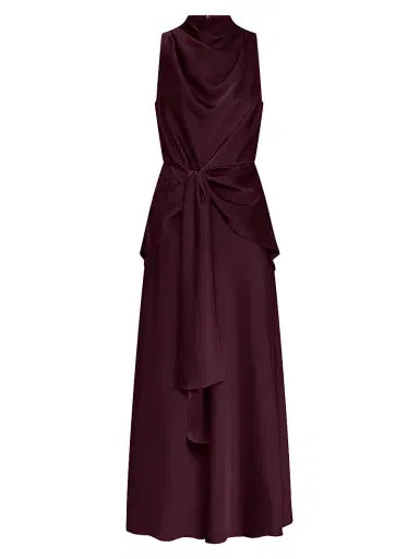 NICHOLAS Women's Esmara Satin Sleeveless Maxi Dress - Blackberry | Thumbnail 1 NICHOLAS Women's Esmara Satin Sleeveless Maxi Dress - Blackberry | Thumbnail 1