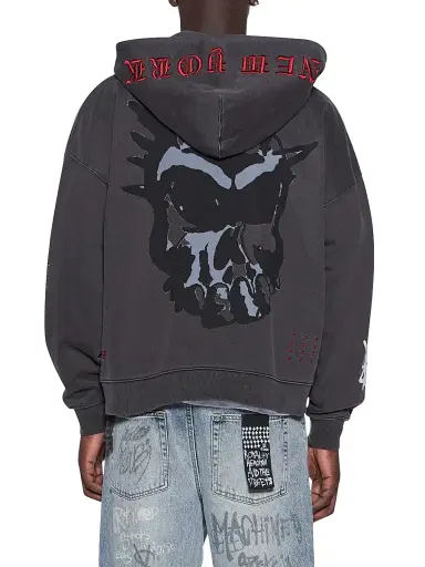 Ksubi Men's Graff Ekcess Zip Hoodie - Black | Thumbnail 3 Ksubi Men's Graff Ekcess Zip Hoodie - Black | Thumbnail 3