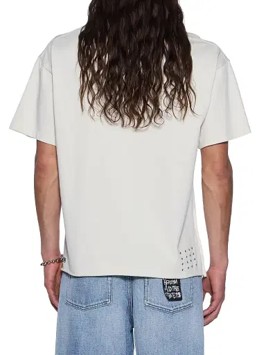 Ksubi Men's Logo Cotton Jersey Oversized T-Shirt - White | Thumbnail 3 Ksubi Men's Logo Cotton Jersey Oversized T-Shirt - White | Thumbnail 3