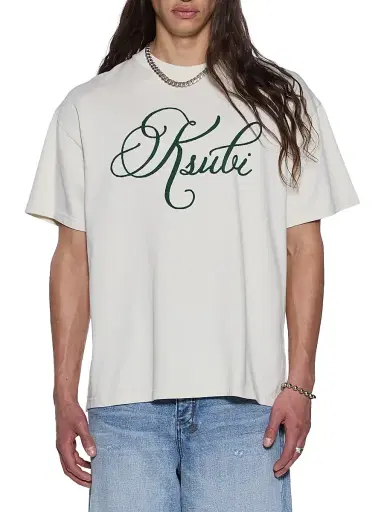 Ksubi Men's Logo Cotton Jersey Oversized T-Shirt - White | Thumbnail 1 Ksubi Men's Logo Cotton Jersey Oversized T-Shirt - White | Thumbnail 1