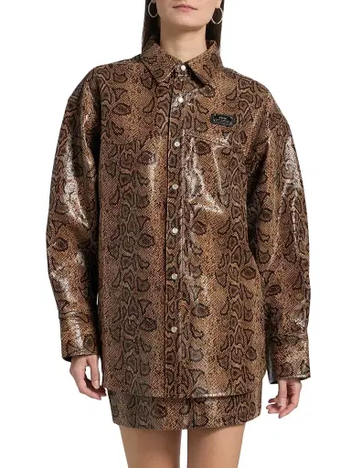 Ksubi Women's New World Error Astra Snakebite Shirt | Thumbnail 3 Ksubi Women's New World Error Astra Snakebite Shirt | Thumbnail 3