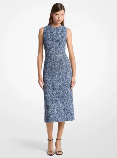 Michael Kors Collection Tie-Die Floral Soutache Lace Sheath Dress | Thumbnail 4 Michael Kors Collection Tie-Die Floral Soutache Lace Sheath Dress | Thumbnail 4