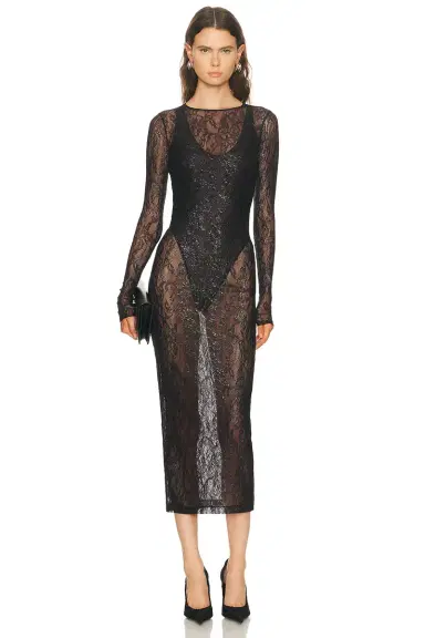 Wardrobe.NYC Lace Midi Dress | Thumbnail 1 Wardrobe.NYC Lace Midi Dress | Thumbnail 1