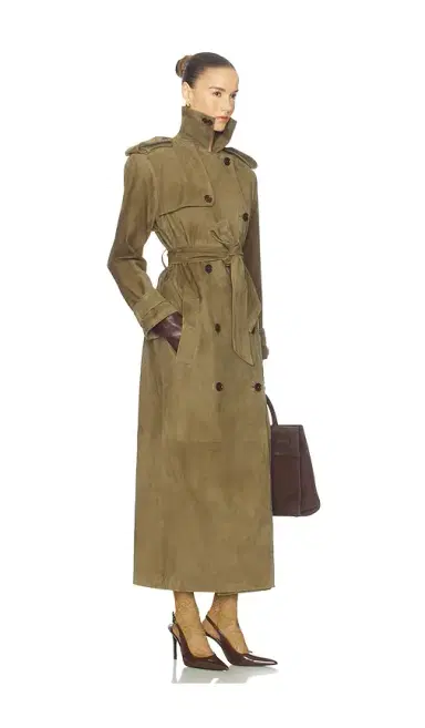 Helsa Suede Trench Coat | Thumbnail 2 Helsa Suede Trench Coat | Thumbnail 2