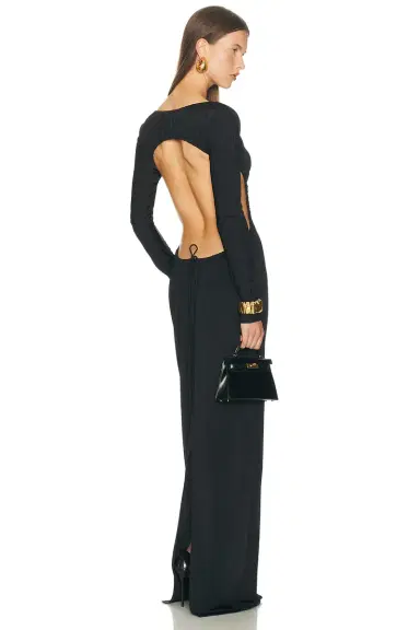 Helsa The Ruched Open Back Jersey Dress | Thumbnail 3 Helsa The Ruched Open Back Jersey Dress | Thumbnail 3