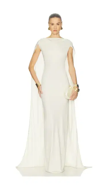 Helsa The Alva Caped Jersey Dress | Thumbnail 2 Helsa The Alva Caped Jersey Dress | Thumbnail 2