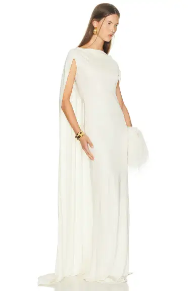Helsa The Alva Caped Jersey Dress | Thumbnail 3 Helsa The Alva Caped Jersey Dress | Thumbnail 3