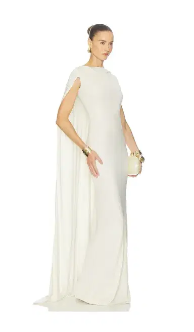 Helsa The Alva Caped Jersey Dress | Thumbnail 1 Helsa The Alva Caped Jersey Dress | Thumbnail 1