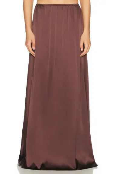 Helsa The Silk Charmeuse Maxi Skirt | Thumbnail 3 Helsa The Silk Charmeuse Maxi Skirt | Thumbnail 3