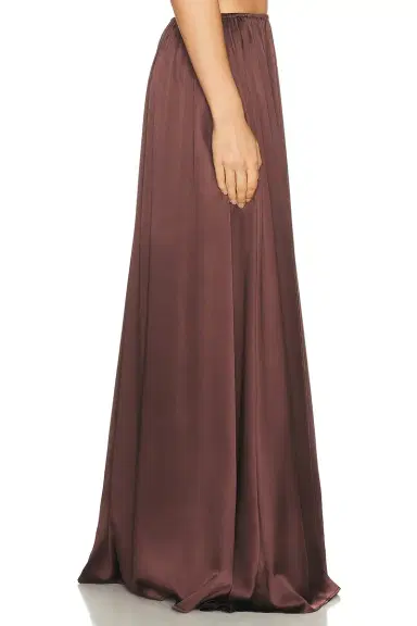 Helsa The Silk Charmeuse Maxi Skirt | Thumbnail 5 Helsa The Silk Charmeuse Maxi Skirt | Thumbnail 5
