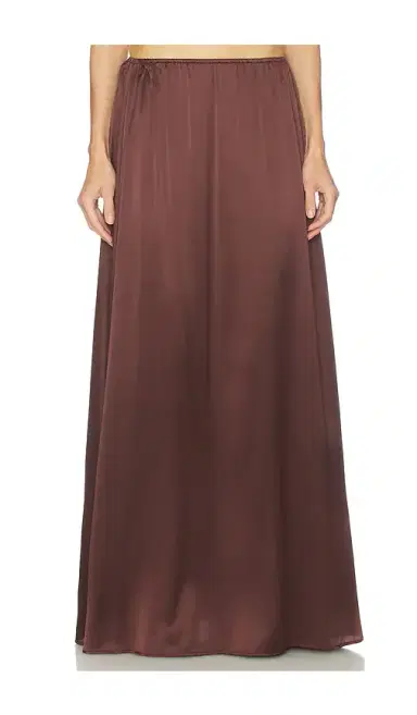 Helsa The Silk Charmeuse Maxi Skirt | Thumbnail 1 Helsa The Silk Charmeuse Maxi Skirt | Thumbnail 1