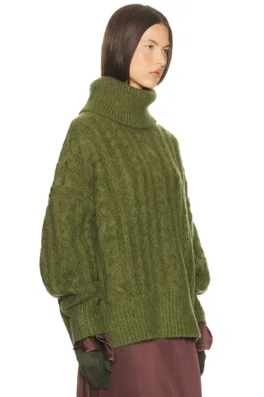 Helsa Claudiya Cable Turtleneck | Thumbnail 4 Helsa Claudiya Cable Turtleneck | Thumbnail 4