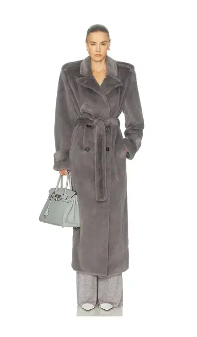 Helsa Faux Fur Long Trench | Thumbnail 2 Helsa Faux Fur Long Trench | Thumbnail 2