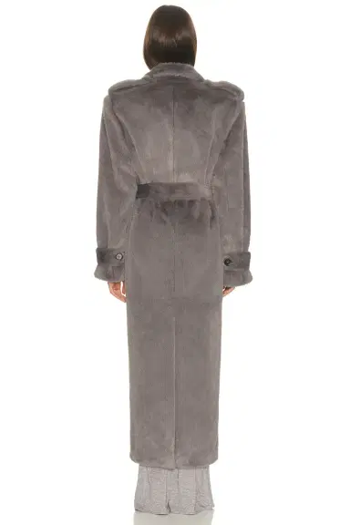 Helsa Faux Fur Long Trench | Thumbnail 6 Helsa Faux Fur Long Trench | Thumbnail 6